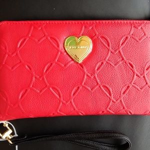 New beautiful Betsy Johnson wallet/wristlets
